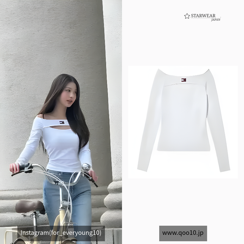 Womens Slim Badge Cut out Top