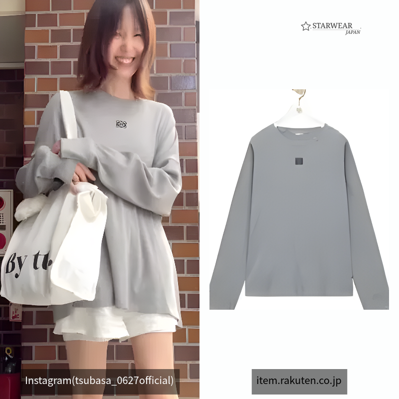 オーバーサイズフィット ロングスリーブ Tシャツ