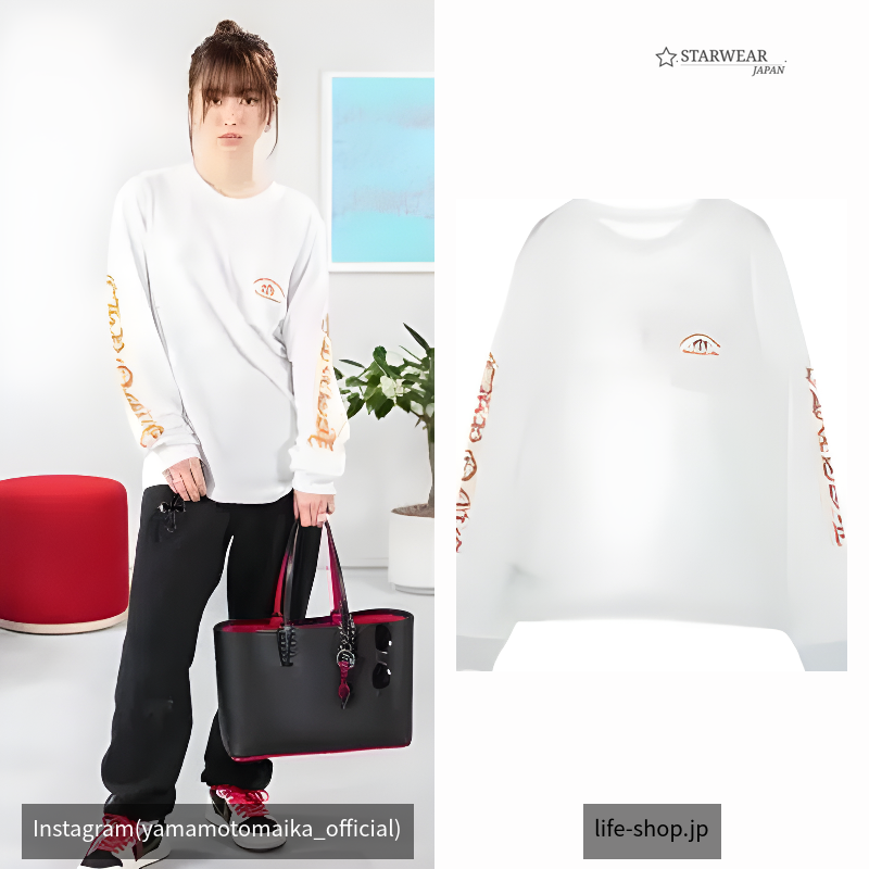 Orange Cemetery Cross LS Tee
