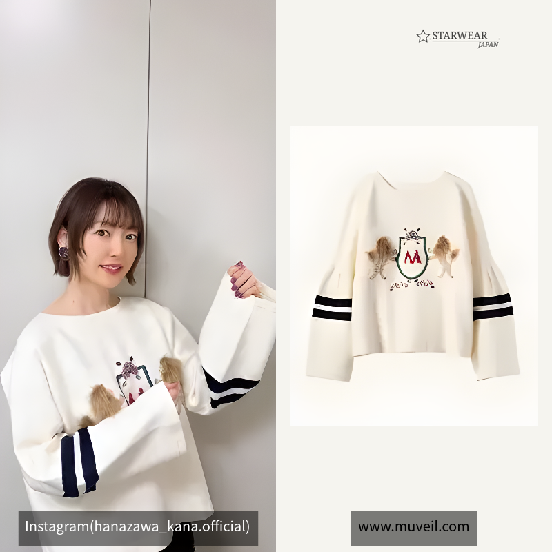 紋章モチーフプルオーバー