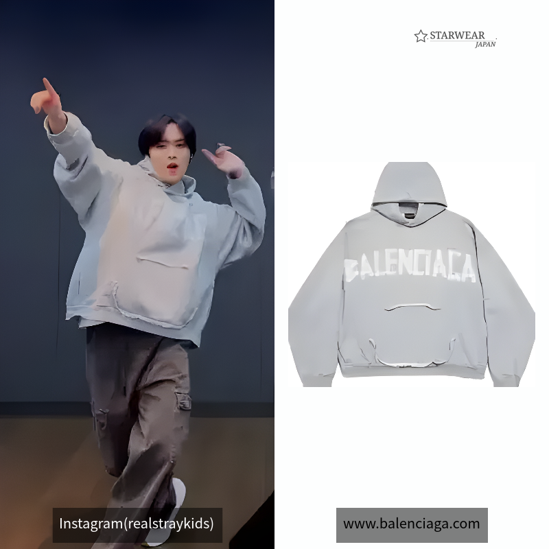 New Tape Type Tr リップド ポケット Hoodie