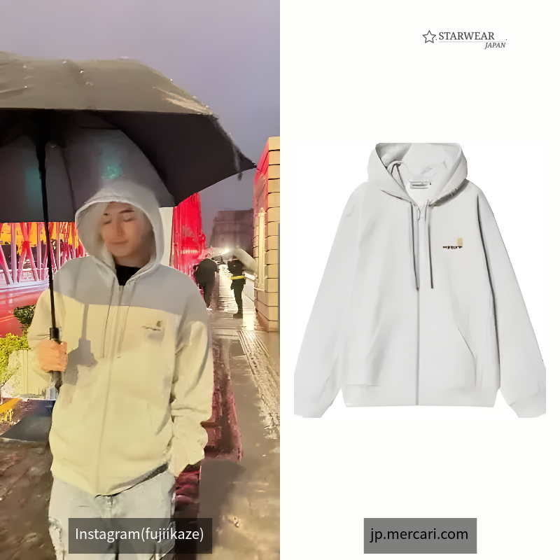 HOODED AMERICAN SCRIPT JACKET