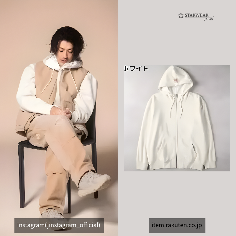 「WORKWEAR」 フルジップフーディー