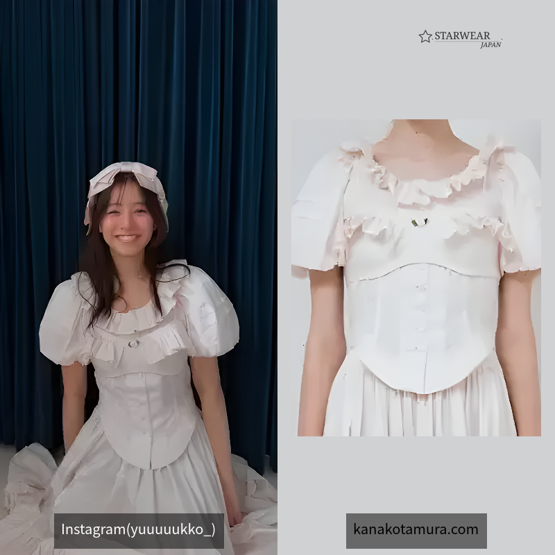 Cotton Corset Blouse(Pink)