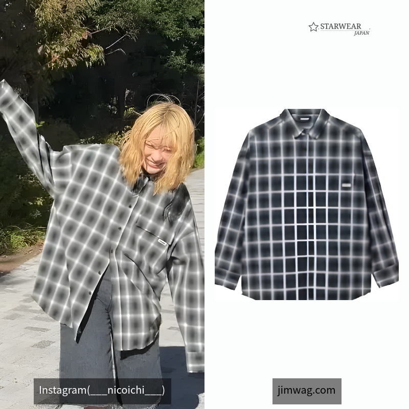 Fringe check shirt