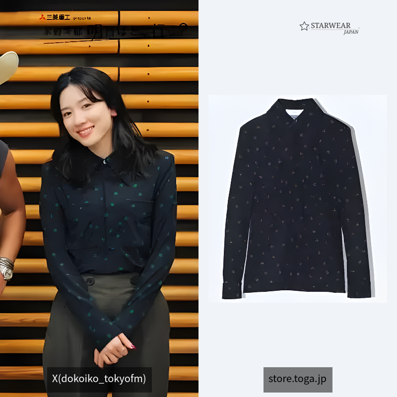 DOT PRINT JERSEY L/S