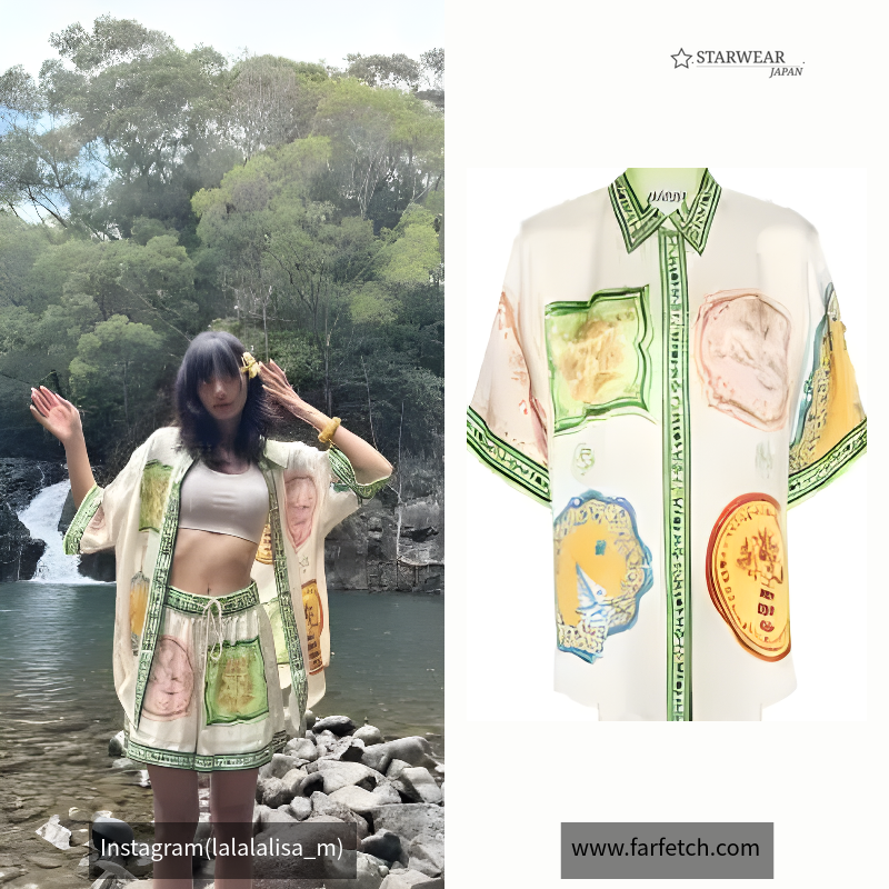 Porcelain silk shirt