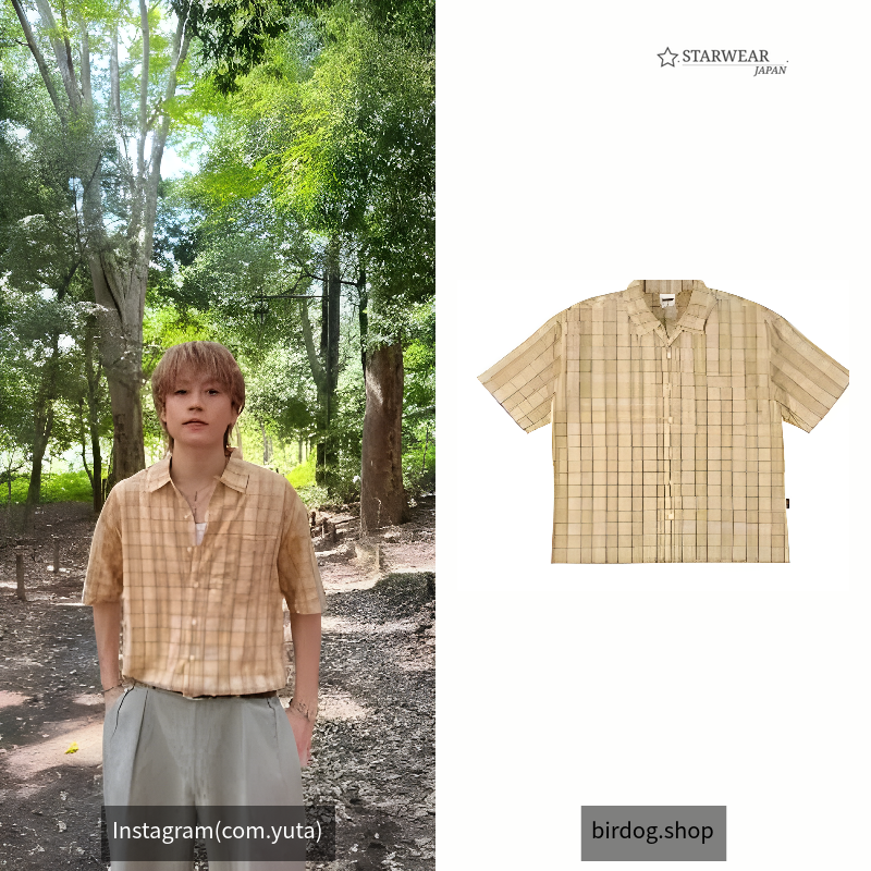 BG check shirts beige