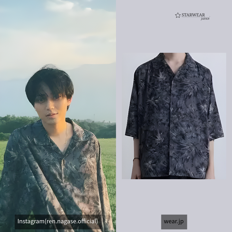 Various dolman shirts -print layered jacquard-