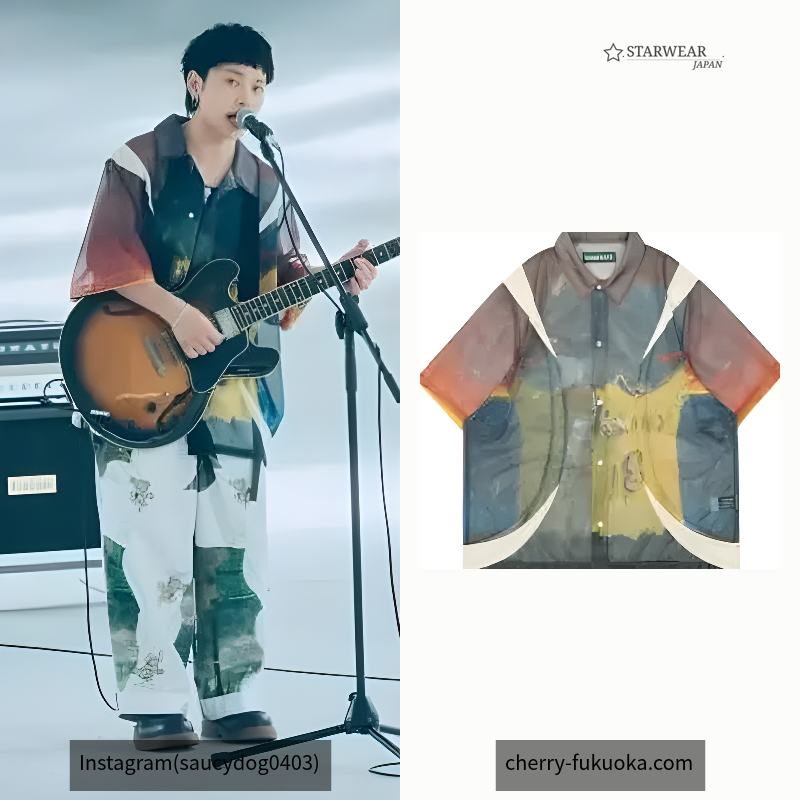 DEVIN PANELLED S/S PRINT SHIRT ARTIST EDITION
