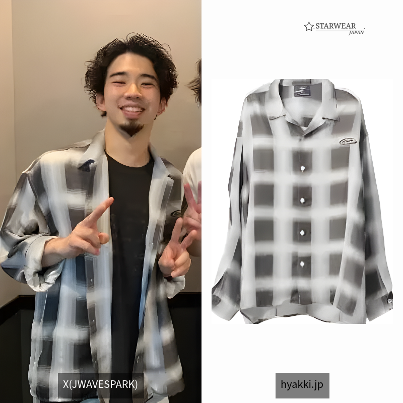 Moire Check Shirts White