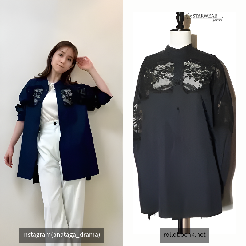 LACE PANELED SHIRT