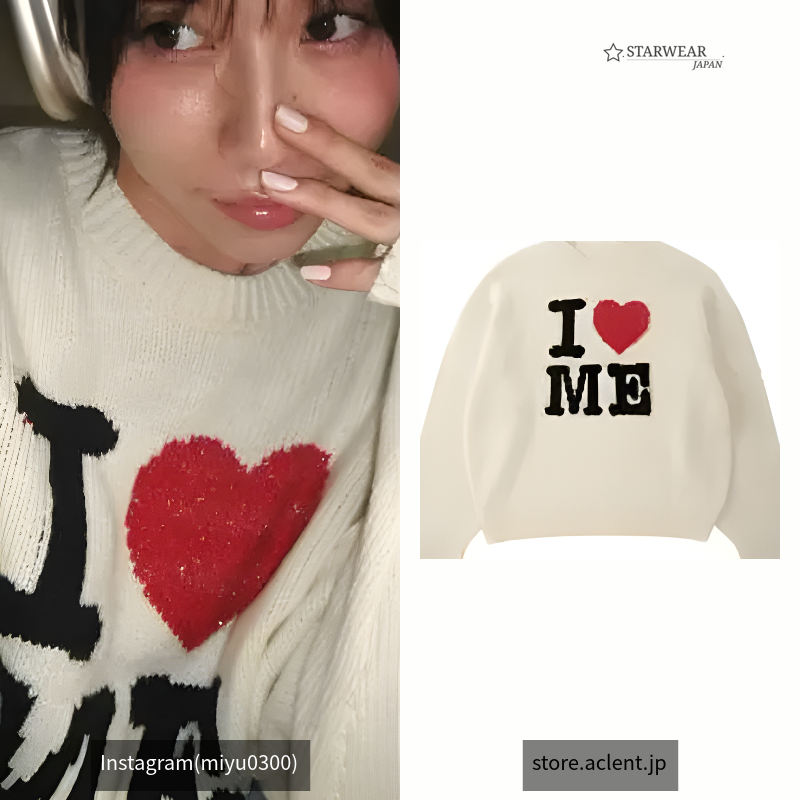Logo jacquard lame knit top