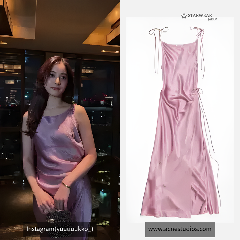 Satin dress Lilac purple