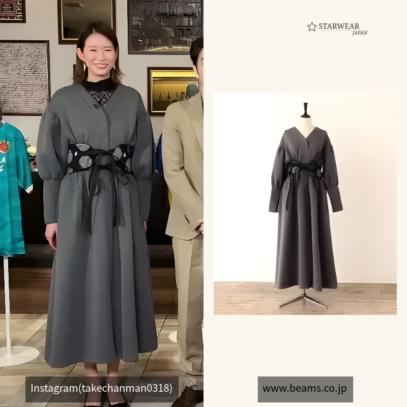 CATHRI / ECOPET（R）KINT Dot Dress Coat