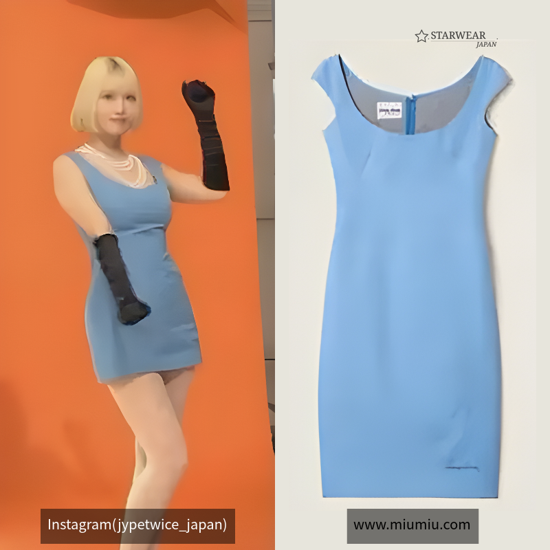 ポプリンxジャージー ドレス
