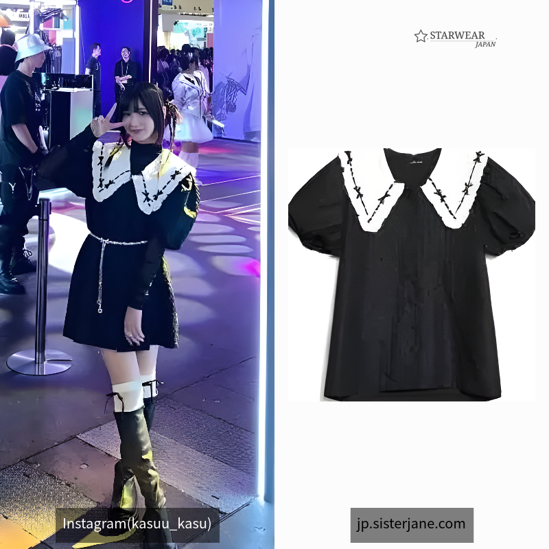 Bonnie Bow Collar ミニワンピース