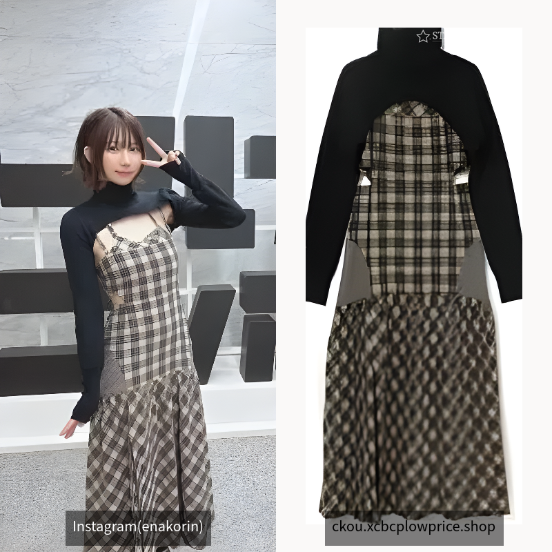 アンナチェックドレス