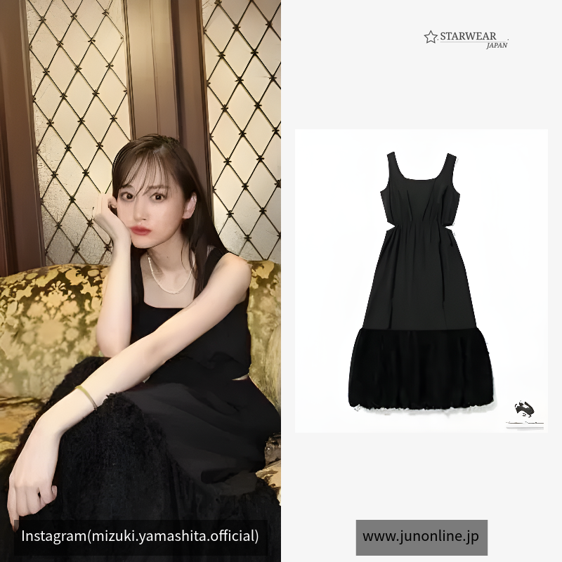 【AUDREY HEPBURN COLLECTION BY JUN】ウエストカッティングワンピース