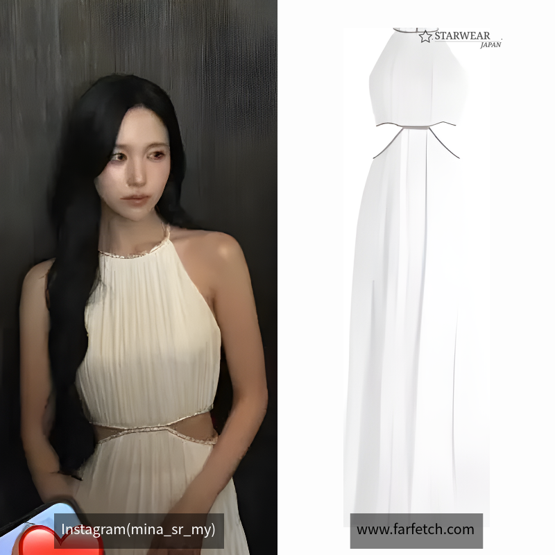 Myrtice cut out-detail maxi dress
