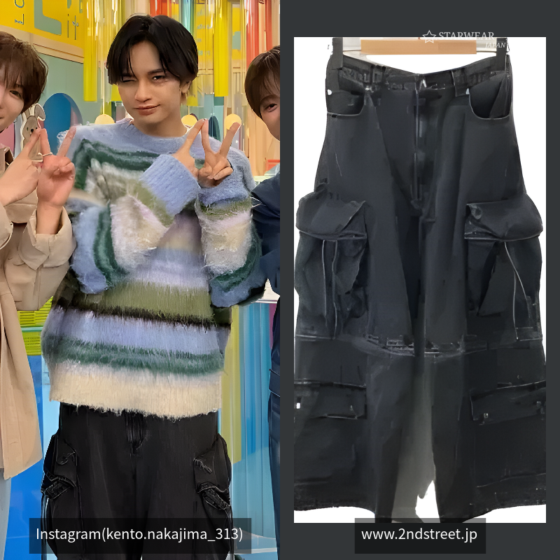 Low Waist Cargo Denim Pants/ローウエストカーゴデニム