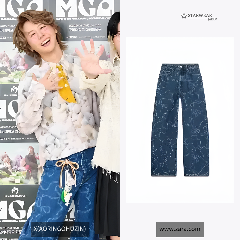 ミッドライズBAGGY TRF デニムパンツ