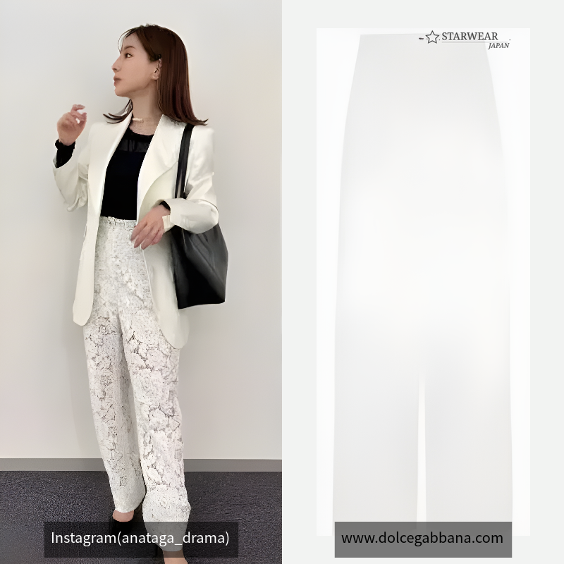 FLARED FLORAL CORDONETTO LACE PANTS