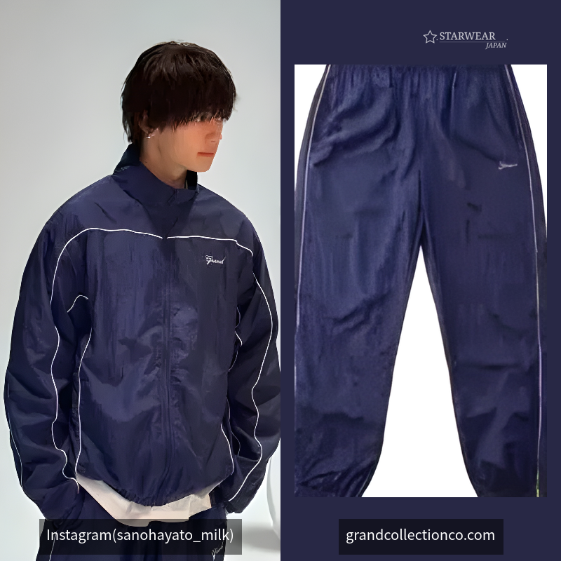 CRINKLE NYLON TRACK PANT