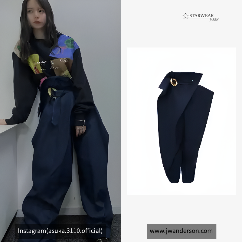 フォールドオーバー デニムパンツ