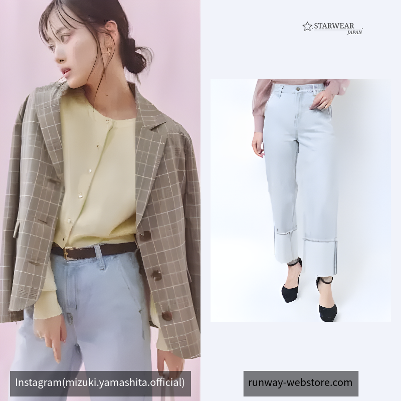 ロールアップデニムパンツ