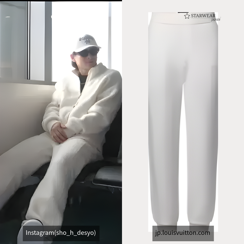 キルテッドテクスチャーウールパンツ