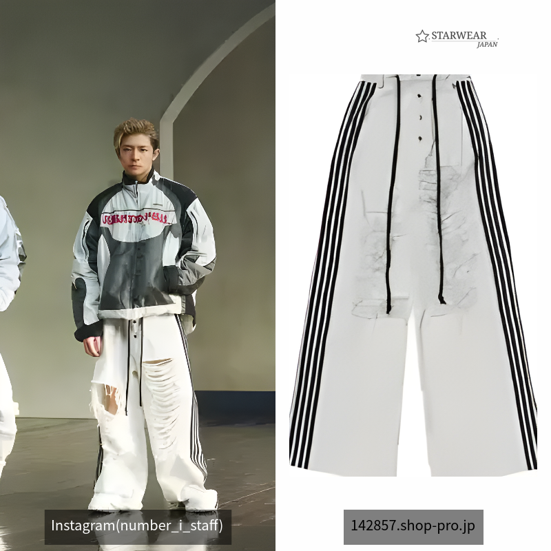 5 STRIPE DENIM PANTS