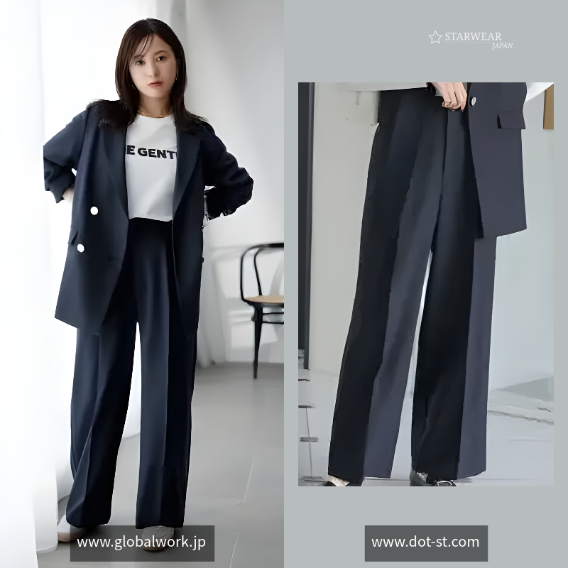 お手入れらくらくSET UPワイドパンツ