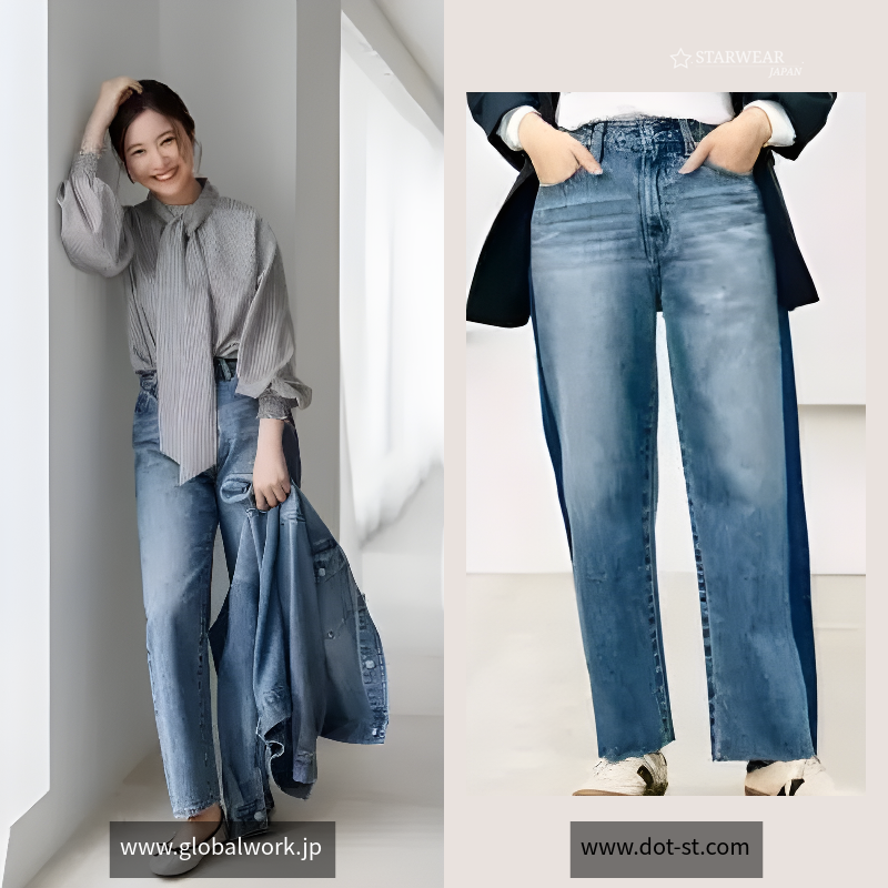 GOODデニムストレートパンツ