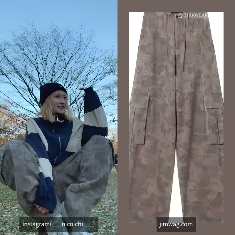 High waist cargo pants