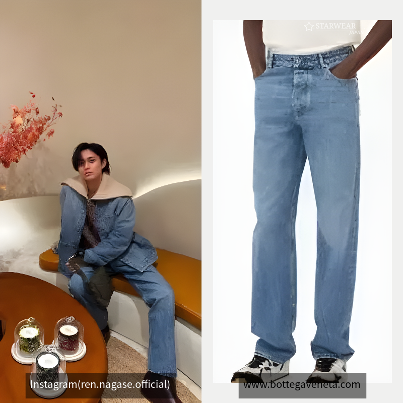 ヴィンテージ インディゴ ストレート デニムパンツ