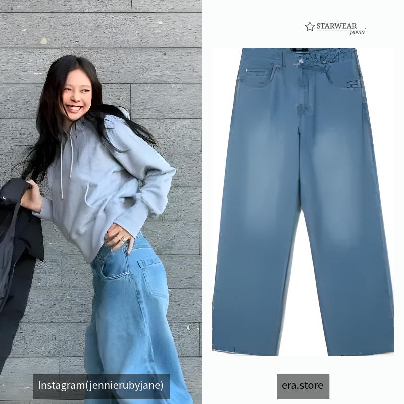 WOMEN ERA WIDE FIT DENIM PANTS -