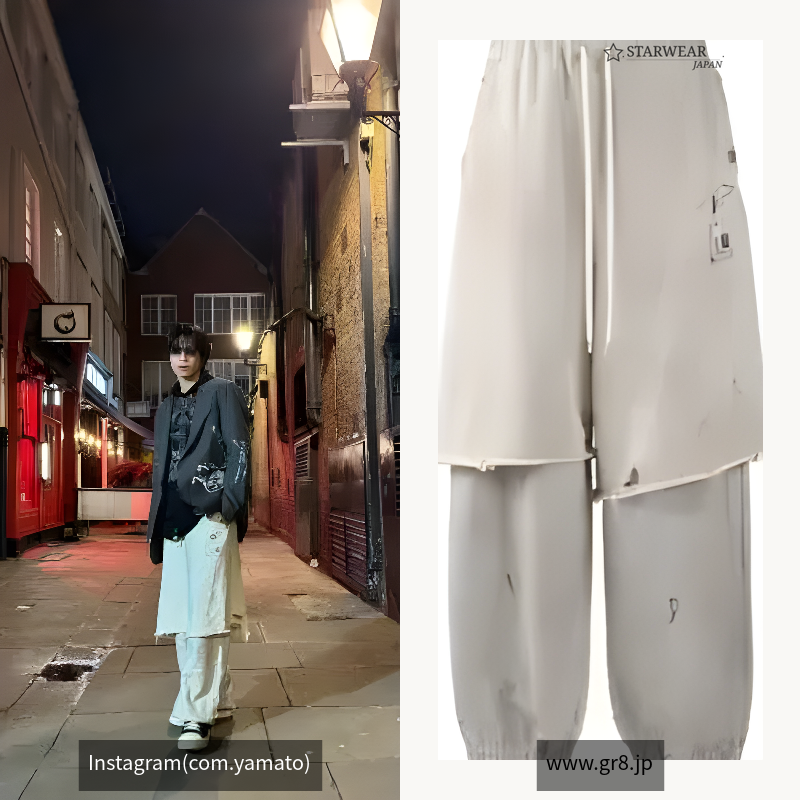 LAYERED PANTS / WHITE