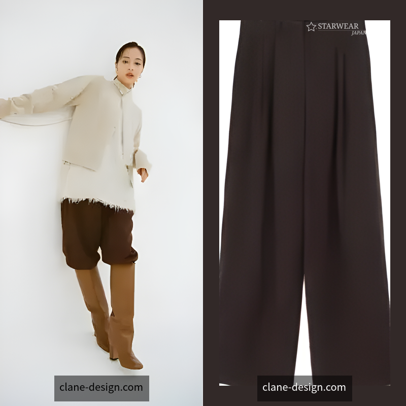 BASIC TUCK PANTS