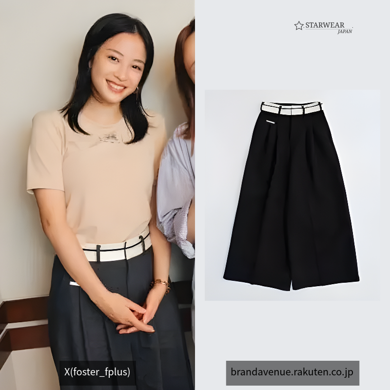 マーベルトワイドスラックス / Waistband Lining Wide Slacks