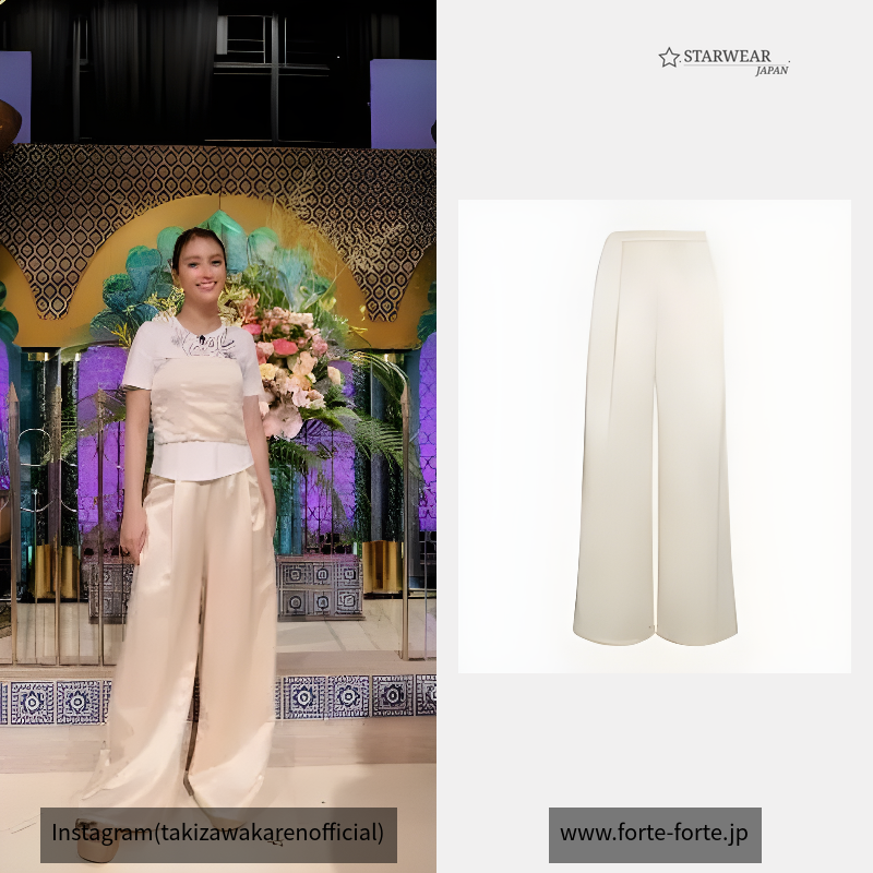 palazzo pants in contemporary duchesse