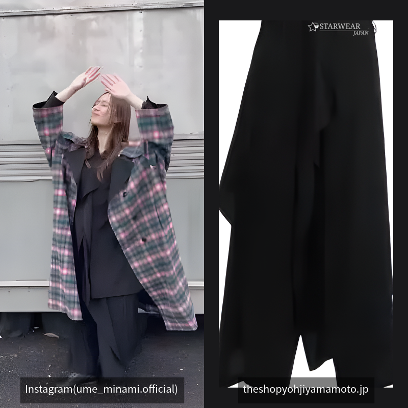 CREPE DE CHINE 3-WAY SKIRT PANTS