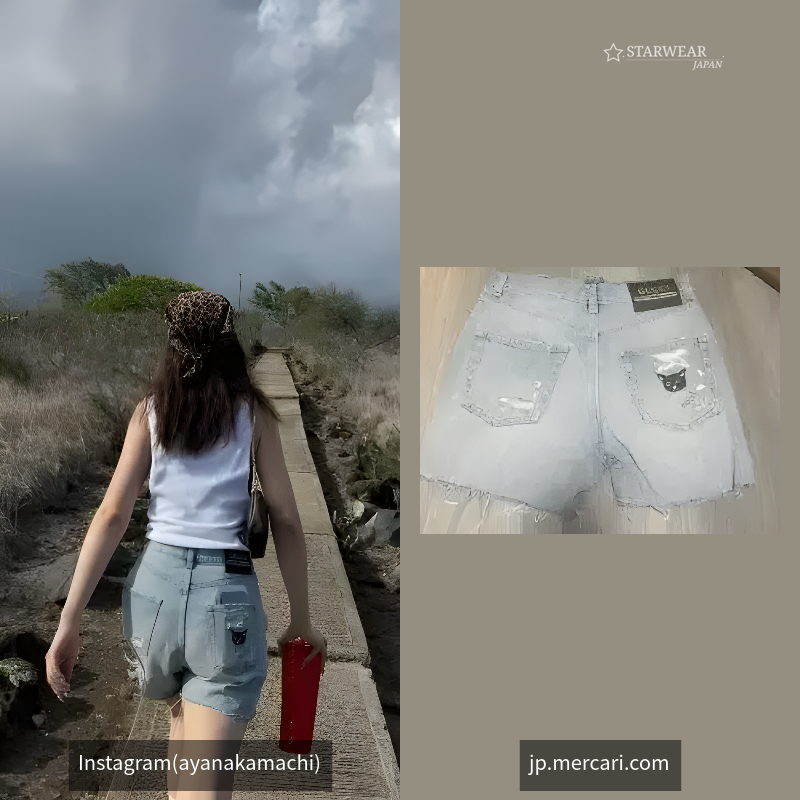 デニムショートパンツ
