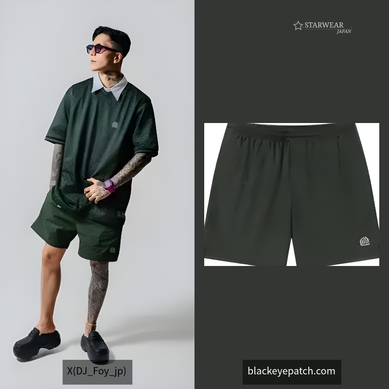 OG LEOPARD NYLON SHORTS OLIVE