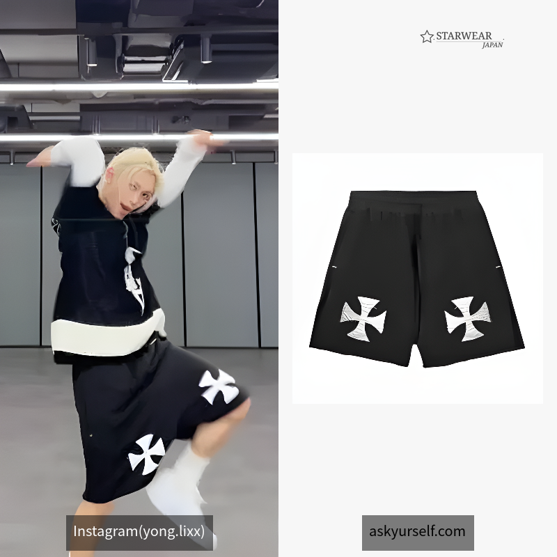 RAW CROSS FLEECE SHORTS