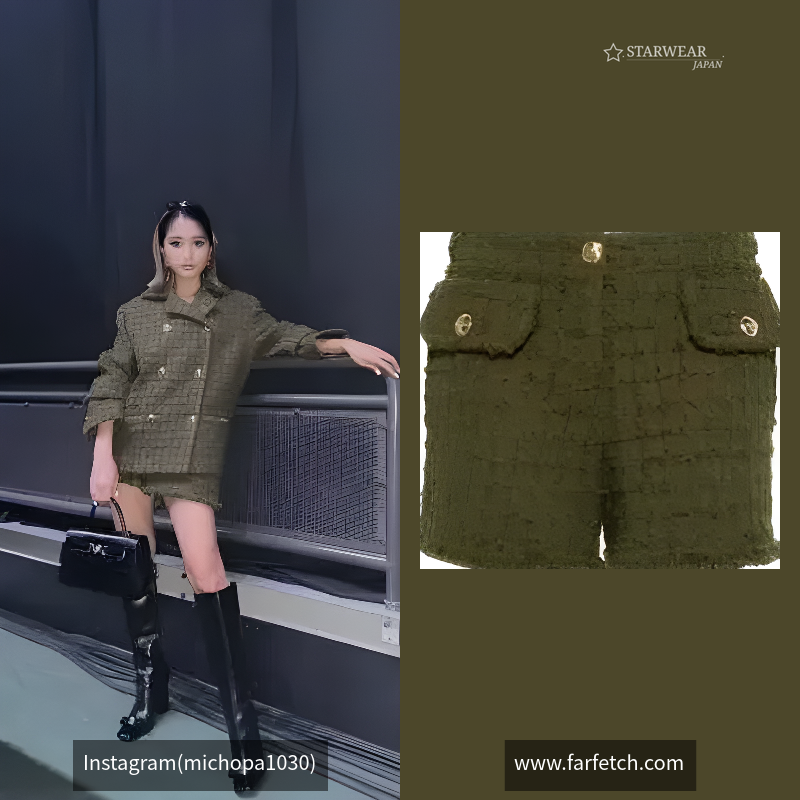 ツイード ミニ ショートパンツ ヘリテージ