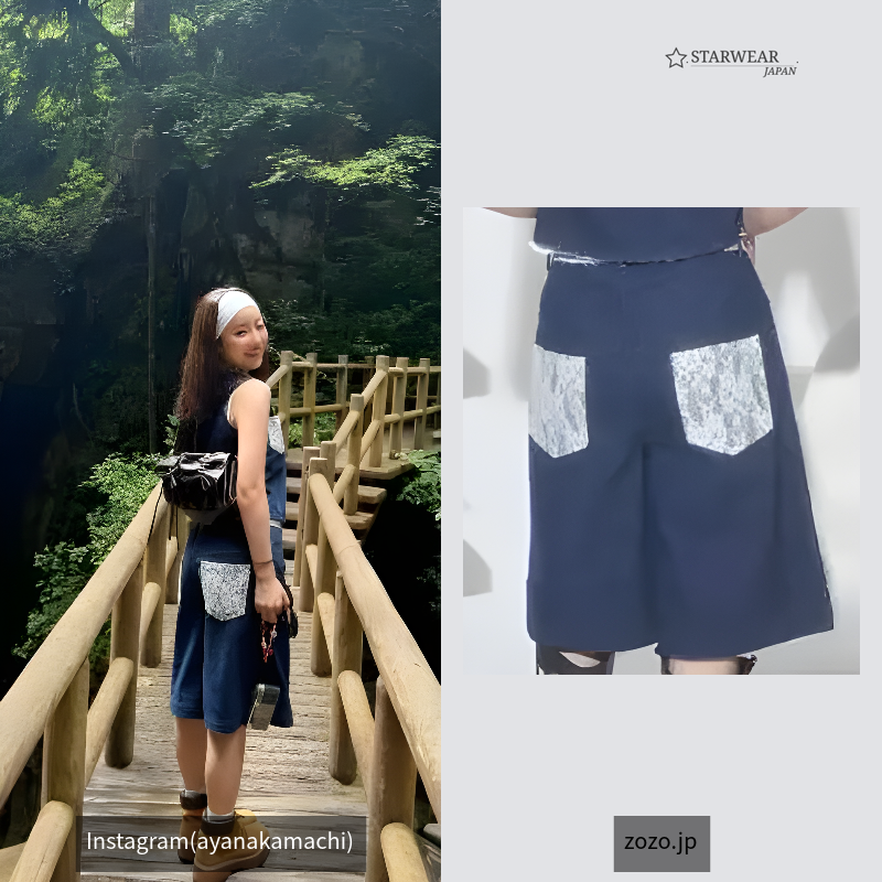 レースデニムパンツ