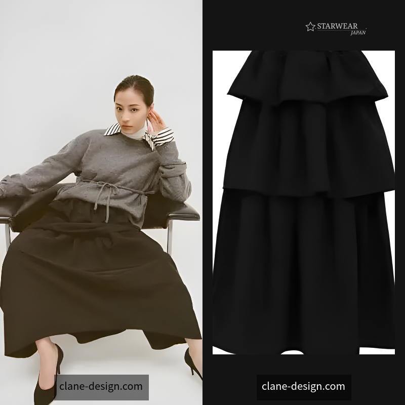 FRILL TIERED SKIRT