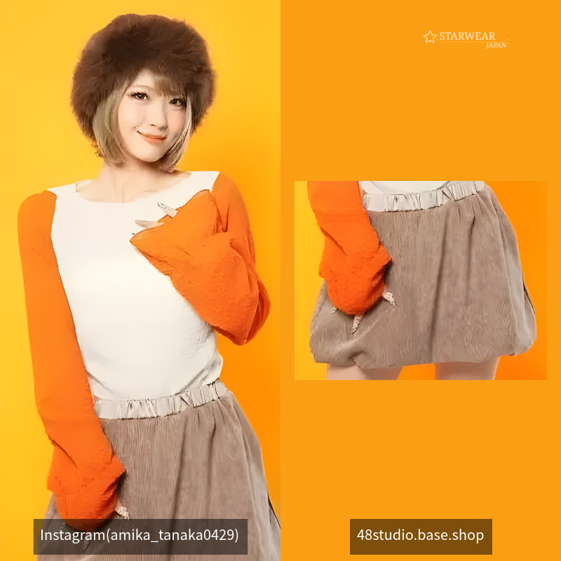 Corduroy balloon skirt