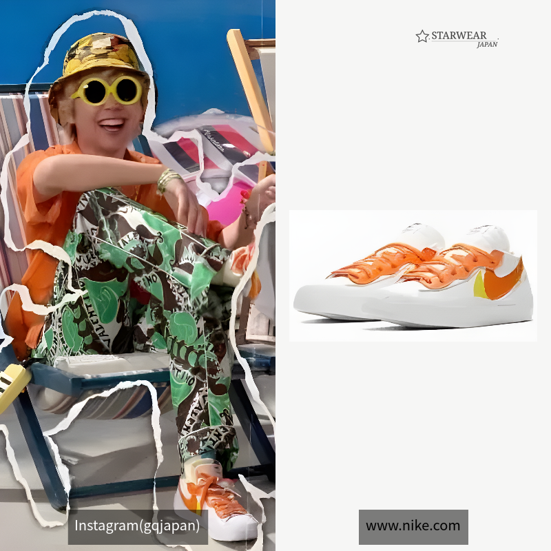 ブレーザー LOW x sacai Magma Orange